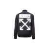 Chaqueta deportiva de nylon con logo en la espalda para hombre de Off-White, color negro