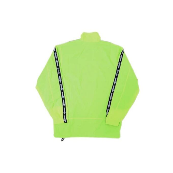 Chaqueta deportiva de pista amarillo fluorescente