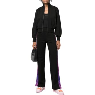 Chaqueta deportiva Off-White con banda monograma «Black»