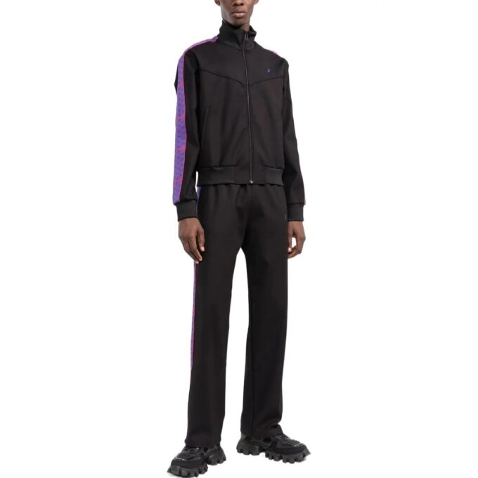 Chaqueta deportiva Off-White para hombre, temporada primavera-verano 2022, con cremallera lateral y cuello alto, color negro
