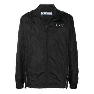 Chaqueta fina y ligera con logotipo de la colección SS21, versión en negro Chaqueta fina y ligera con logotipo de la colección SS21, versión en negro
