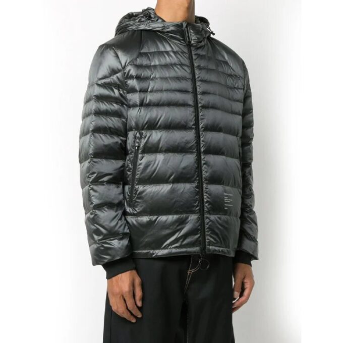 Chaqueta gris con estampado de logotipo Off-White para hombre