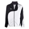 Chaqueta holgada con estampado de letras del logotipo, versión en negro y blanco