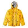 Chaqueta industrial acolchada con capucha y cremallera, de algodón, para hombre, amarilla