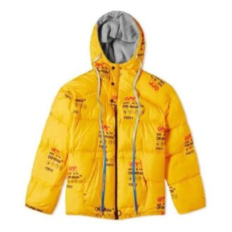 Chaqueta industrial acolchada con capucha y cremallera, de algodón, para hombre, amarilla Chaqueta industrial acolchada con capucha y cremallera, de algodón, para hombre, amarilla