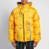 Chaqueta industrial acolchada con capucha y cremallera, de algodón, para hombre, amarilla