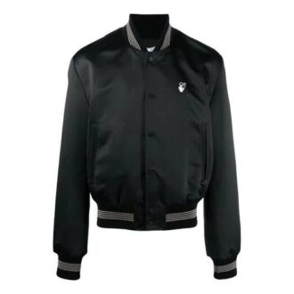 Chaqueta informal con estampado de logotipo de la colección primavera-verano 2021, color negro Chaqueta informal con estampado de logotipo de la colección primavera-verano 2021, color negro