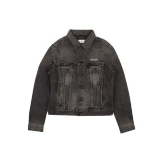 Chaqueta larga de Denim Off-White «Negro»