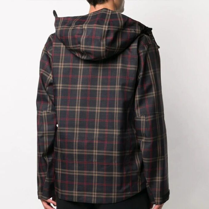 Chaqueta ligera con estampado de cuadros Fw20