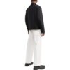 Chaqueta negra con cremallera y estampado bordado para hombre de Off-White