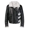 Chaqueta negra con solapas de empalme Cortex