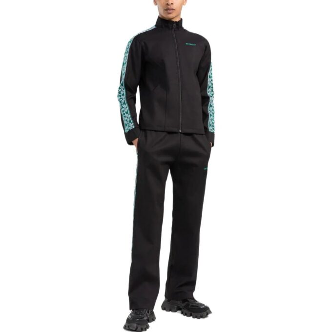 Chaqueta negra deportiva con cremallera de la serie SS22 de Off-White para hombre