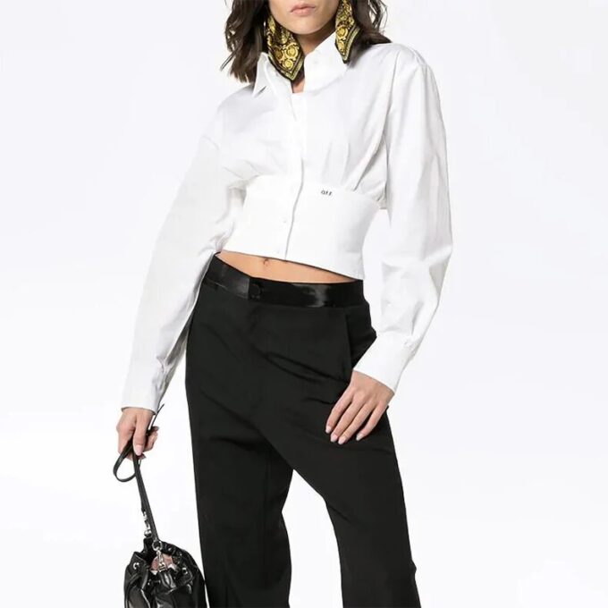 Chaqueta Off-White en color blanco roto