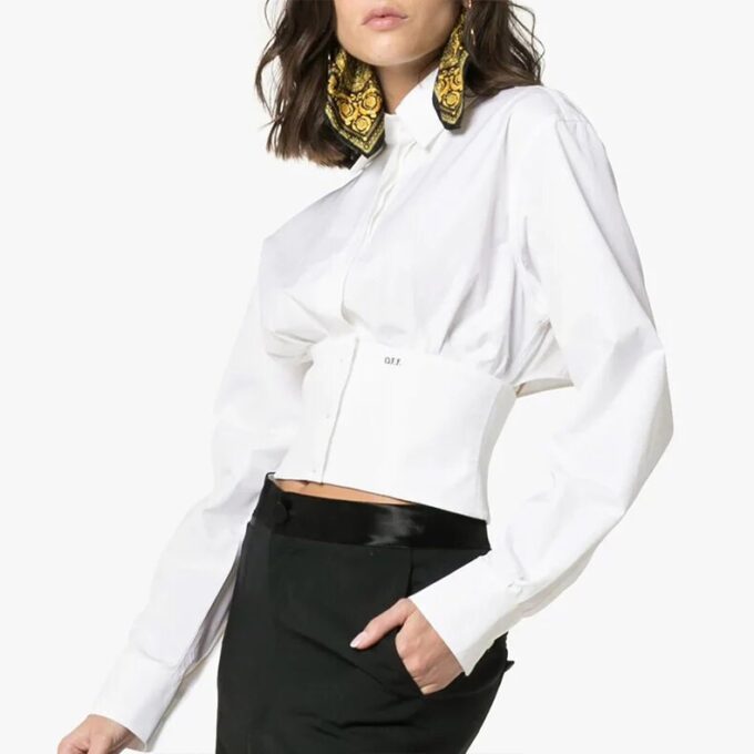 Chaqueta Off-White en color blanco roto