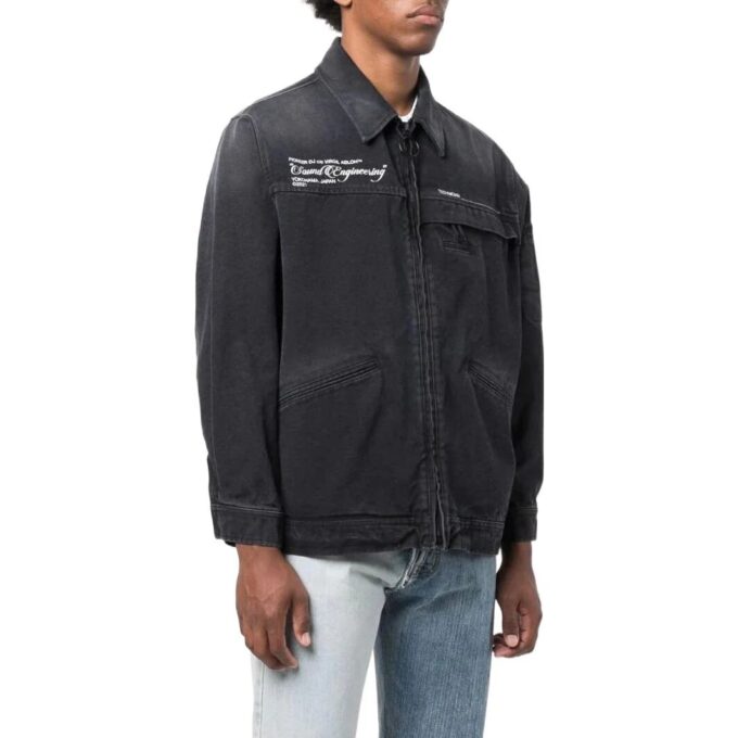 Chaqueta Off-White para hombre, colección primavera-verano 2022, de color gris oscuro, de Denim liso