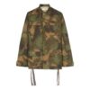 Chaqueta Off-White para hombre con estampado de camuflaje, verde