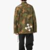 Chaqueta Off-White para hombre con estampado de camuflaje, verde