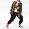Chaqueta Off-White para hombre con estampado de camuflaje, verde