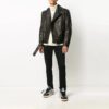 Chaqueta Off-White para hombre con estampado de logotipo, negra
