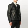 Chaqueta Off-White para hombre con estampado de logotipo, negra