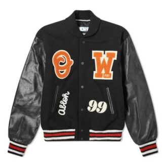 Chaqueta Off-White para hombre con estampado Subject, color negro Chaqueta Off-White para hombre con estampado Subject, color negro
