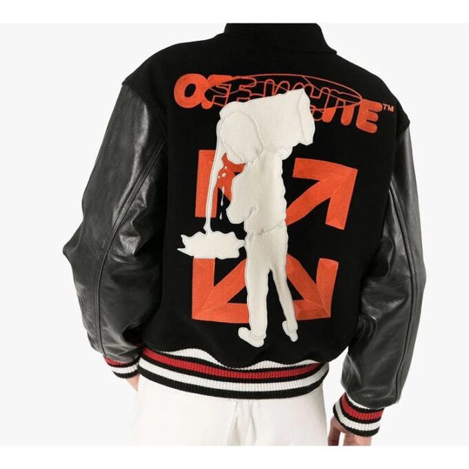 Chaqueta Off-White para hombre con estampado Subject, color negro