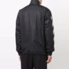 Chaqueta Off-White para hombre con rayas diagonales, corte holgado, color negro