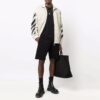 Chaqueta Off-White para hombre de la temporada primavera-verano 2021 con estampado de rayas diagonales, color beige