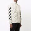 Chaqueta Off-White para hombre de la temporada primavera-verano 2021 con estampado de rayas diagonales, color beige