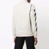 Chaqueta Off-White para hombre de la temporada primavera-verano 2021 con estampado de rayas diagonales, color beige