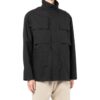 Chaqueta Off-White para hombre FW22 de color liso con bolsillo, cremallera trasera y estampado, en negro