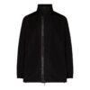 Chaqueta Off-White para hombre FW22 de color liso con logo, cremallera y cuello alto, color negro