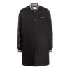Chaqueta Off-White para hombre FW22, versión aviador, de largo medio, con rayas, color negro