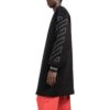 Chaqueta Off-White para hombre FW22, versión aviador, de largo medio, con rayas, color negro