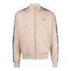 Chaqueta Off-White para hombre, temporada primavera-verano 2022, con rayas, cuello alto, cremallera y mangas largas, color caqui