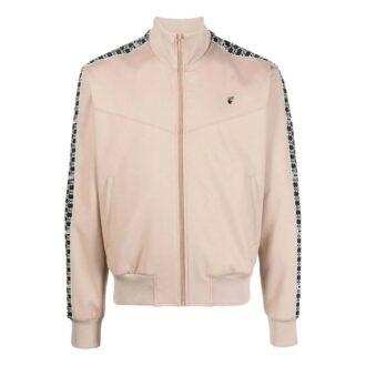 Chaqueta Off-White para hombre, temporada primavera-verano 2022, con rayas, cuello alto, cremallera y mangas largas, color caqui Chaqueta Off-White para hombre, temporada primavera-verano 2022, con rayas, cuello alto, cremallera y mangas largas, color caqui