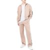 Chaqueta Off-White para hombre, temporada primavera-verano 2022, con rayas, cuello alto, cremallera y mangas largas, color caqui