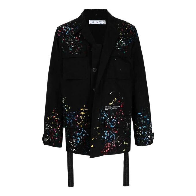 Chaqueta Off-White X Marais Splatter Field «Negro»