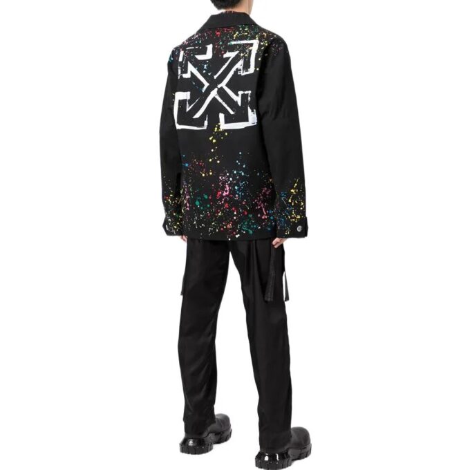 Chaqueta Off-White X Marais Splatter Field «Negro»