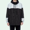 Chaqueta para hombre negra y blanca con detalles