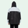 Chaqueta para hombre negra y blanca con detalles
