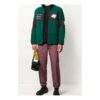 Chaqueta polar con estampado Off-White para hombre, verde