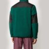Chaqueta polar con estampado Off-White para hombre, verde