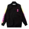 Chaqueta Retro con cremallera de goma, negra