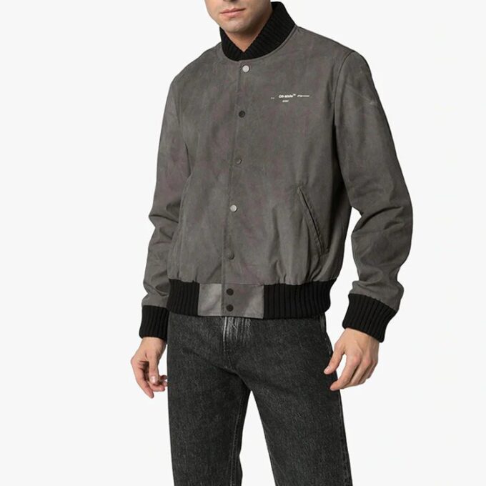 Chaqueta SS20 Airport Arrows Printing para hombre, gris
