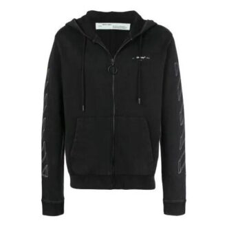 Chaqueta unisex estampada negra/gris
