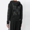 Chaqueta unisex estampada negra/gris