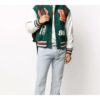 Chaqueta universitaria con parches de logotipo Fw20