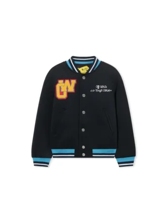 Chaqueta universitaria con parches OW