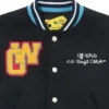 Chaqueta universitaria con parches OW